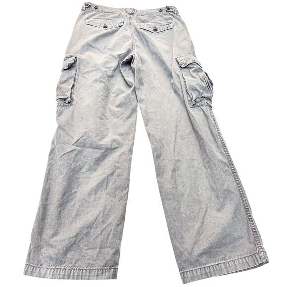 Madewell Cargo Charcoal Gray Denim Jeans Straight Leg Zip Fly Size 27 - Picture 3 of 9